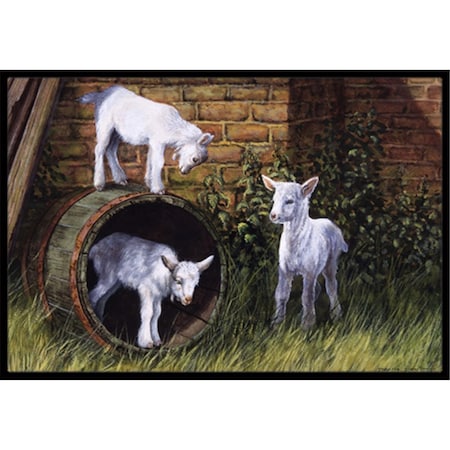 Carolines Treasures Goats by Daphne Baxter Indoor or Outdoor Mat, 18 x 27 CA78462